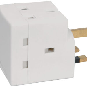 Mercury 3 Way UK Mains Adaptor 13A 429.813UK