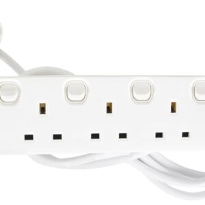 Mercury 4 Gang Switched Extension 2.0m 430.007UK