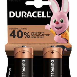 Duracell Alkaline Basic C Batteries (2pcs)