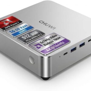 Chuwi Mini PC AUBOX, Ryzen™ 7 8745HS , 16GB DDR5, 512GB