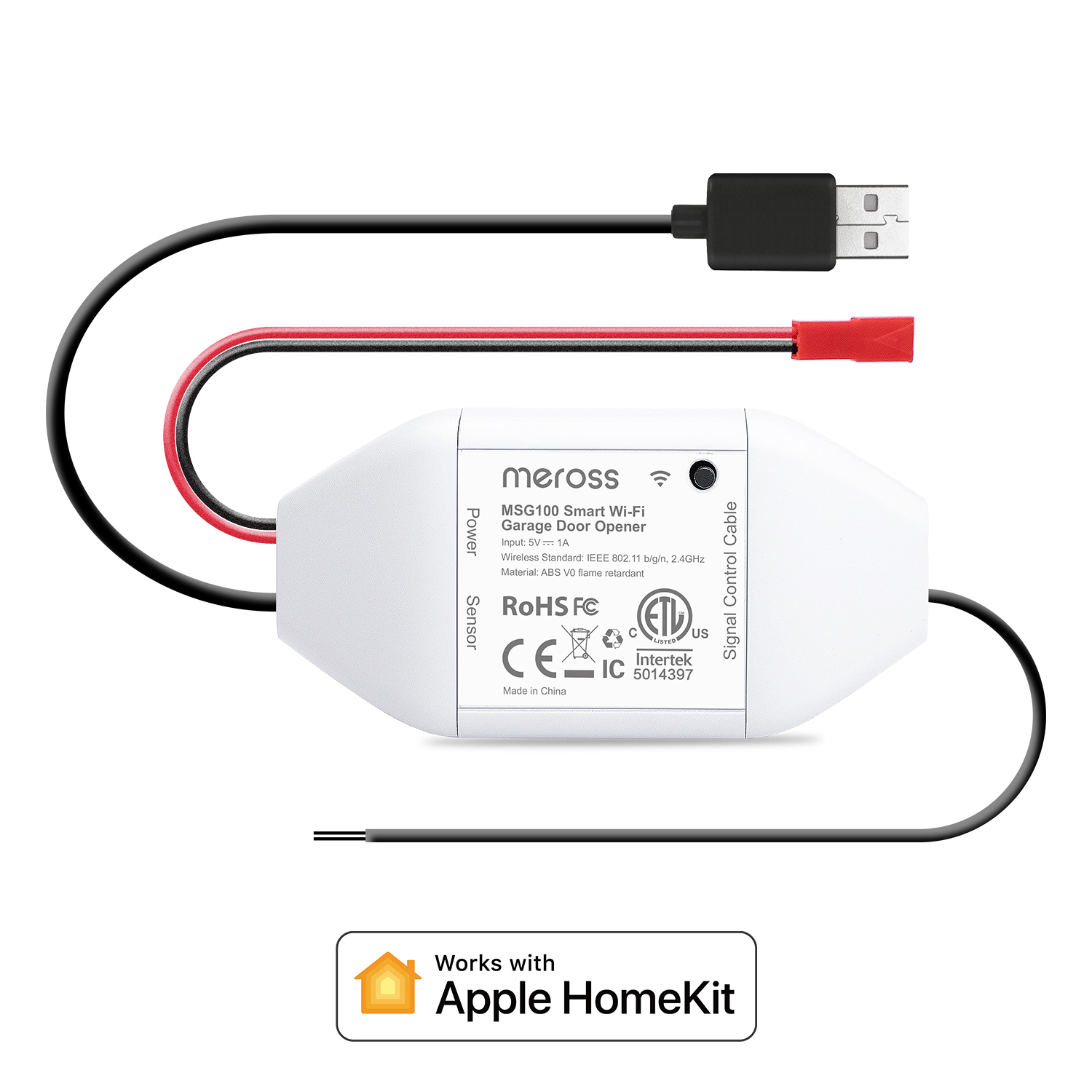 Meross Homekit Smart Wi-Fi Garage Door Opener MSG100HK-UK
