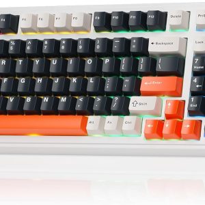 Machenike Wireless Gaming Keyboard,Type-C / 2.4 G / Bluetooth, Blue Switches, 8000 mAh battery, KG98