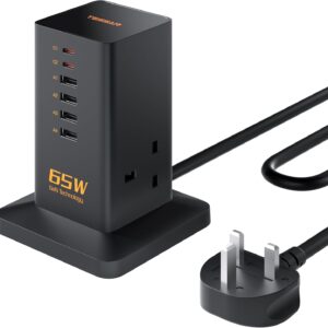 Tessan 2 Gang Extension 4 USB-A 2 USB C 2m 13A TS-FS02UK00