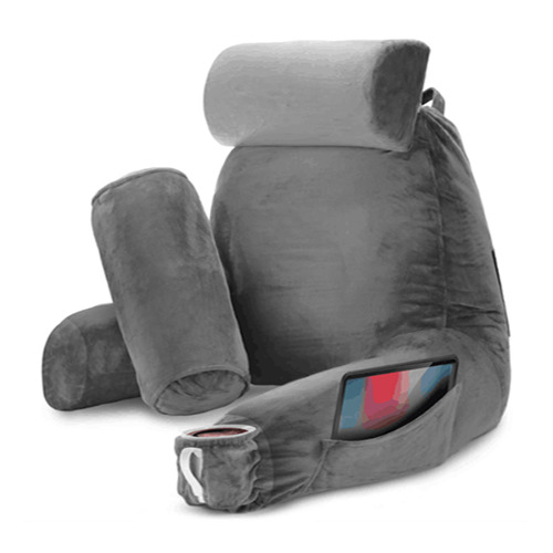 Lumivida Ergonomic Reading Pillow with Arm Rests & Removcable Covers 40x33x60cm RLC02-2