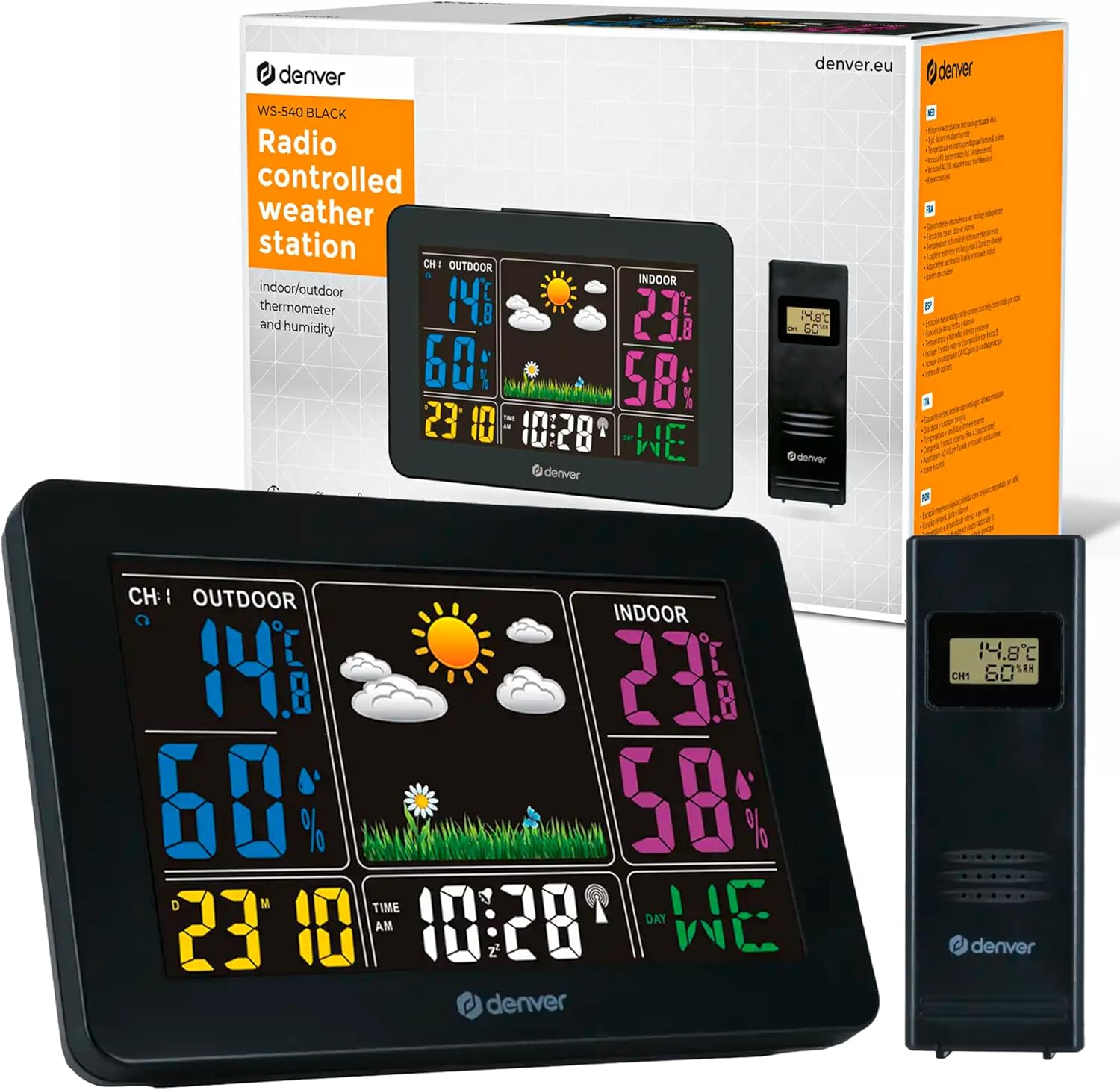 Denver Home Weather Station with Outdoor Sensor WS-540B