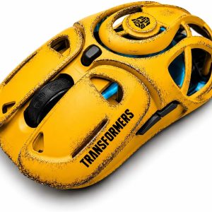 Transformers Gaming Mouse Wireless ,Tri-Mode Bluetooth/2.4G/Wired, Huano Switches,USB-C Rechargeable, TF-G05 Yellow
