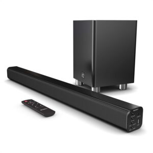 Majority K2 150W Soundbar with Wireless Subwoofer and BT,USB,Optical,HDMI (UK)