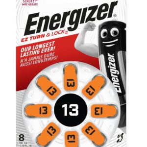 Energizer Batteries Zinc-Air for Hearing Aids (8pcs) Size 13