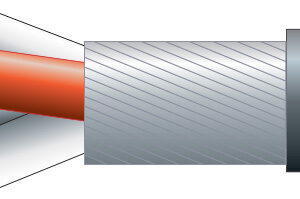 Mercury 2 Core Round Overall Lap Screen 5mm OD 100m Black 803.594UK