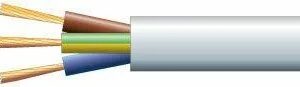 Mercury Mains Power Cable 3-Core 10A 1.0mm 100m White 804.341UK