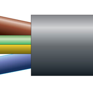 Mercury Mains Power Cable 3-Core 15A 1.5mm 100m Black 804.350UK