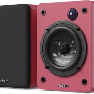 Majority Speakers Active D50X 60W 2.0 BT/USB/Optical/HDMI ARC Maroon (pair)