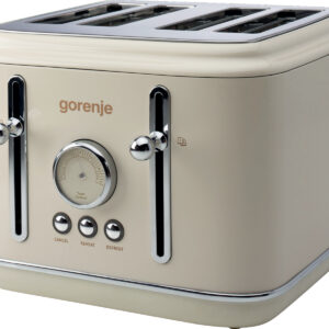Gorenje Kitchen Toaster 2300W 4 Slots 6 Heating Levels T2300CLIN Classico Ivory
