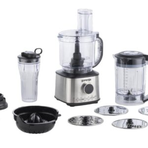 Gorenje Kitchen Blender Food Processor 1500W with 8 attachments SBR1500E Black/Inox