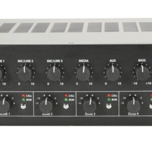 Adastra RM244V v2 4Z 240W FM/USB/BT with Paging 953.244UK