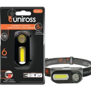 Uniross ULSH04 Prolite Plus USB Rechargeable Twin LED Headlamp 180 Lumens