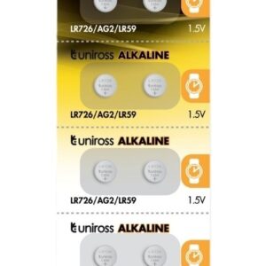 Uniross Alkaline-Coin LR726 AG2 LR59 Battery (10pack)