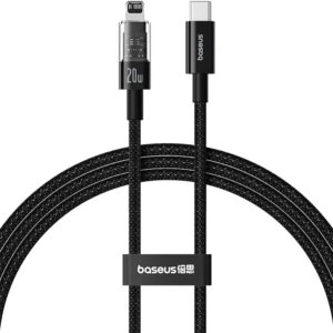 Baseus Cable Lightning to USB-C Gem Series 1.0m 20W Black