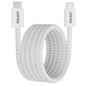 Unitek Magnetic USB-C Cable 100W 1.0m White C1414AWH-1M
