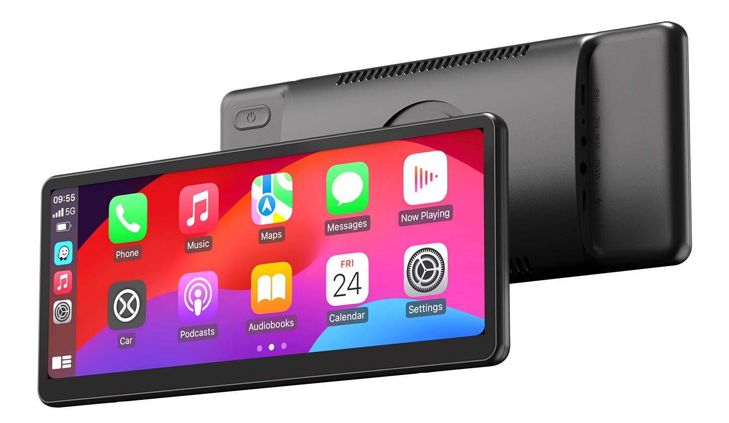 MINIX CAR Monitor Touch 8.9" HD 60fps Wi-Fi/Bluetooth/AUX Speaker CarPlay/Android Auto CP89-HD