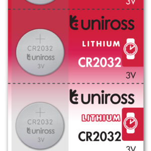 Uniross CR2032 Button Cell Lithium Battery (5pack)