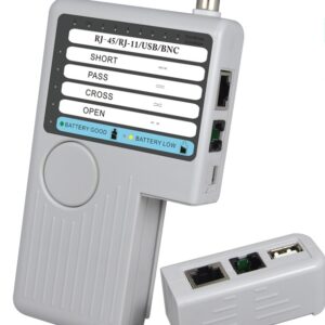 Noyafa Network Cable Tester 4-In-1 for USB, BNC, RJ11 and RJ45 Connections NF-3468