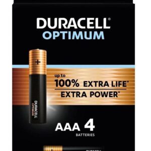 Duracell OPTIMUM AAA Up to 100% More Power than Duracell Plus (4pcs)