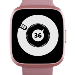 HiFuture EDGE Pink Compact & Lightweight SmartWatch for Smaller Wrists, Wireless Calling, 7 Day Battery, 1ATM