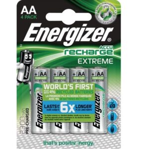 Energizer Batteries Rechargeable AA 2300 mAh (4pcs) Extreme