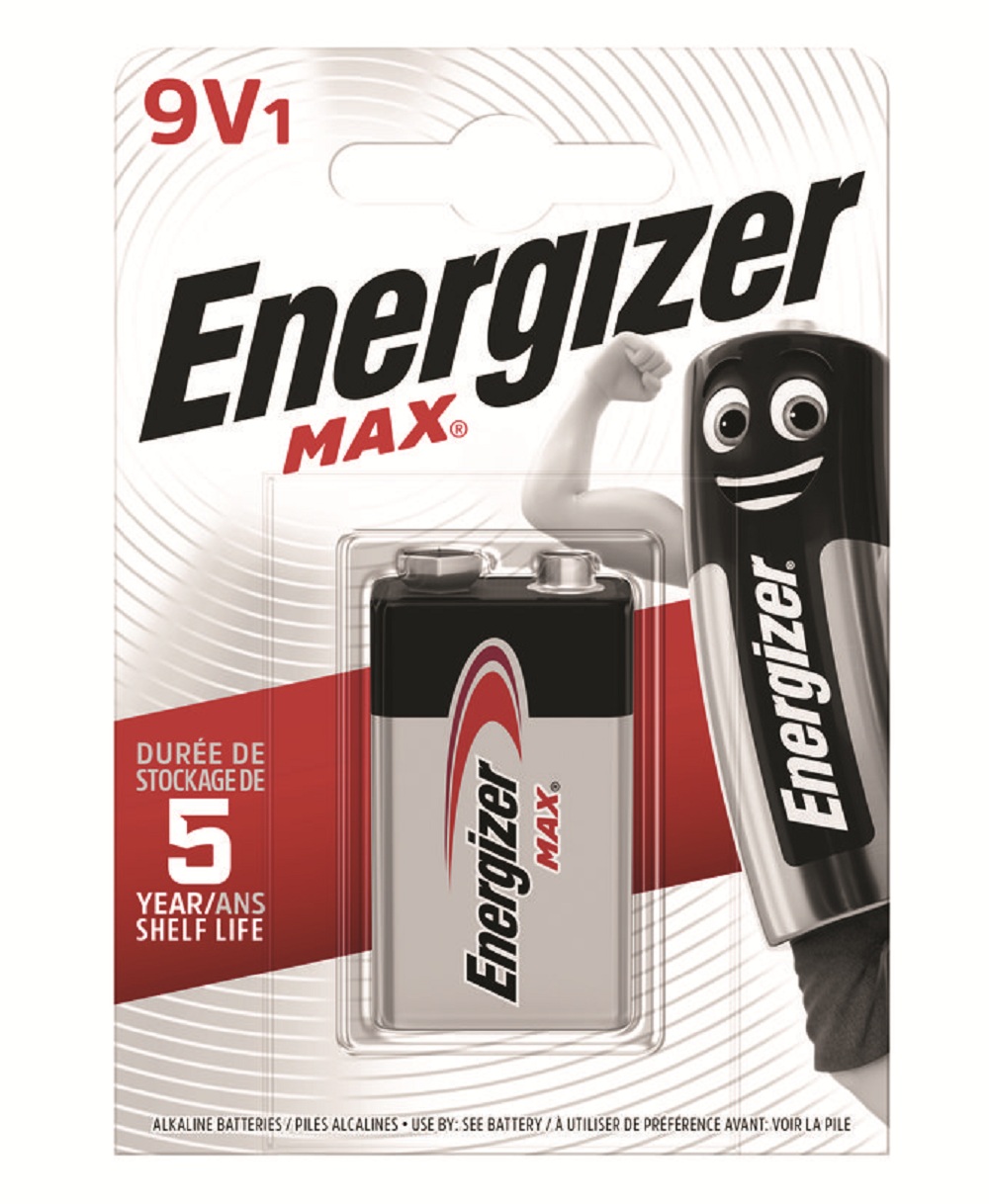 Energizer Batteries Alkaline 9V (1pc) Alkaline MAX
