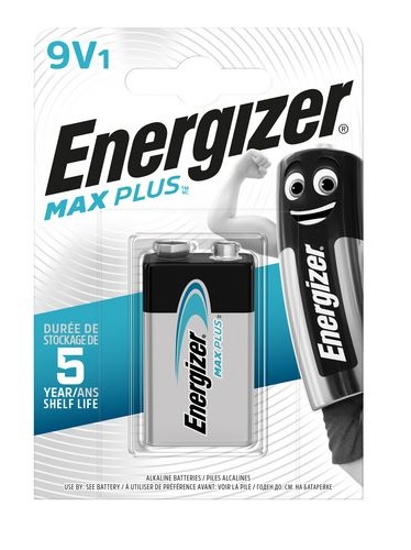Energizer Batteries Alkaline 9V (1pc) Alkaline MAX Plus