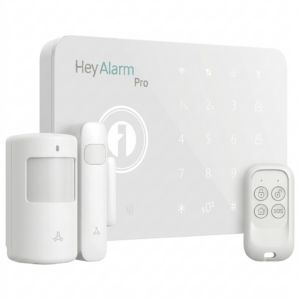 GBC HeyAlarm Pro WiFi+4G Wireless Alarm Kit (Control Panel + Door & PIR Sensor + RC)