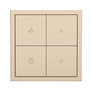HDL Panel Smart Tile Series 8 Button Champgn Gold