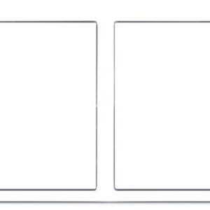 HDL Panel Frame Tile Series 2 Gangs Ivory White MP2H-EC/TILE.48