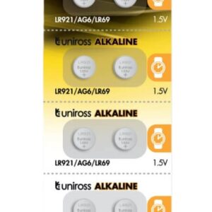 Uniross Alkaline-Coin LR921 AG6 LR69 Battery (10pack)