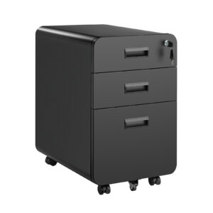 Lumivida File Cabinet Mobile with 3 Lockable Drawers CAB03-3