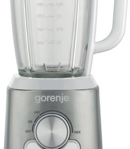 Gorenje Kitchen Blender 1400W 1.75L Glass Jug 32000 RPM 4 Programs B1400BE White/Inox