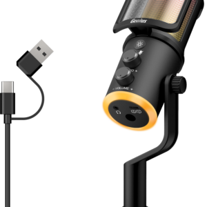 Genius PC Microphone Streaming USB-A+C RGB/Echo/Mute MIC-S400U