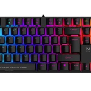 Armaggeddon MKA-7C Black Mechanical Gaming Keyboard 104 Clicky Blue Keys