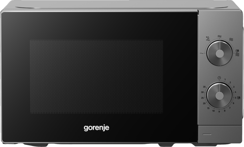 Gorenje Kitchen Microwave Oven 700W 20L 5 Programs Manual Knots MO20E1T4 Titanium