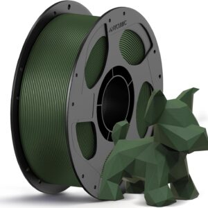 Anycubic PETG Filament Forest Green 1Kg. Ideal Usage: Mechanical brackets, water bottles, drone parts, and functional outdoor fixtures. Offering high impact resistance, weather durability, and chemical resistance.