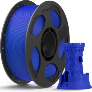 Anycubic PLA Basic Filament Texture Blue 1Kg. Ideal Usage: Concept models, decorative items, rapid prototypes, and low-stress household gadgets.
