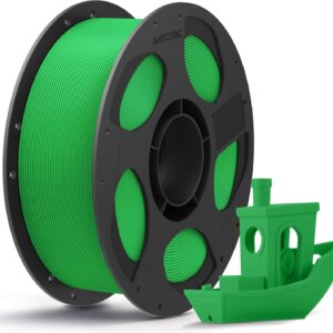 Anycubic PLA Basic Filament Texture Green 1Kg. Ideal usage: Concept models, decorative items, rapid prototypes, and low-stress household gadgets.