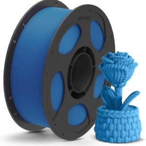 Anycubic PLA Matte Filament Blue 1Kg. Ideal Usage: Architectural models, photography props (where glare must be avoided), artistic sculptures, busts, and low-stress display prototypes.