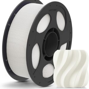 Anycubic PLA Matte Filament White 1Kg. Ideal Usage: Architectural models, photography props (where glare must be avoided), artistic sculptures, busts, and low-stress display prototypes.
