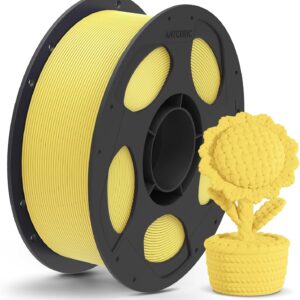 Anycubic PLA Matte Filament Yellow 1Kg. Ideal Usage: Architectural models, photography props (where glare must be avoided), artistic sculptures, busts, and low-stress display prototypes.