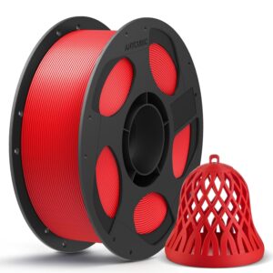 Anycubic PLA Basic Filament Texture Red 1Kg. Ideal usage: Concept models, decorative items, rapid prototypes, and low-stress household gadgets.