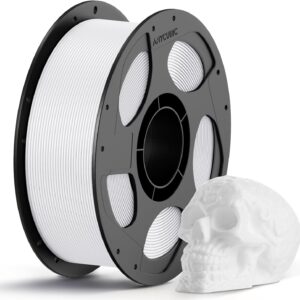 Anycubic PLA Basic Filament White 1Kg. Ideal Usage: Concept models, decorative items, rapid prototypes, and low-stress household gadgets.