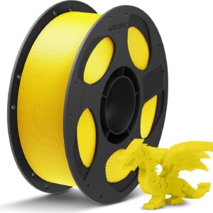 Anycubic PLA+ Filament Yellow 1Kg. Ideal Usage: Functional prototypes, mechanical parts, durable household gadgets, and brackets or mounts that require more impact resistance than standard PLA can provide.
