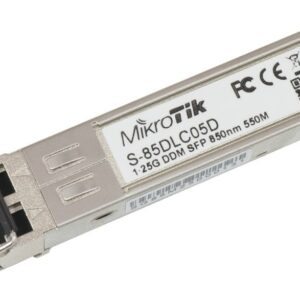 MikroTik S-85DLC05D 1.25G SFP Transceiver Dual LC 550m MM